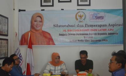 Bahas Pemilu Riri Damayanti Berkunjung ke SMSI