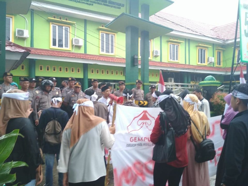 Hujan Badai, GEMPUR Kunjungi Kantor KEMENAG Bengkulu