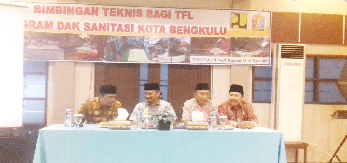 Dinas PUPR Kota Bengkulu Gelar Bimtek TFL Dengan Program DAK Sanitasi