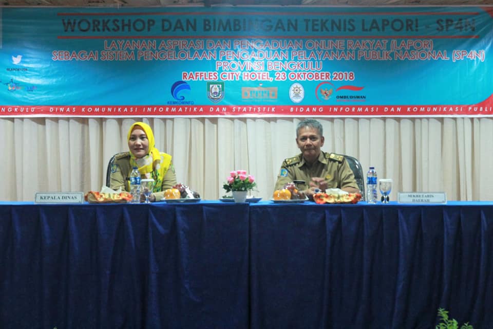 Diskominfotik Provinsi Bengkulu Gelar Bimtek LAPOR!