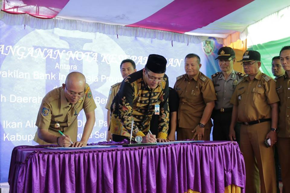 Kembangkan Budidaya Ikan, Pemkab BS MoU Dengan BI