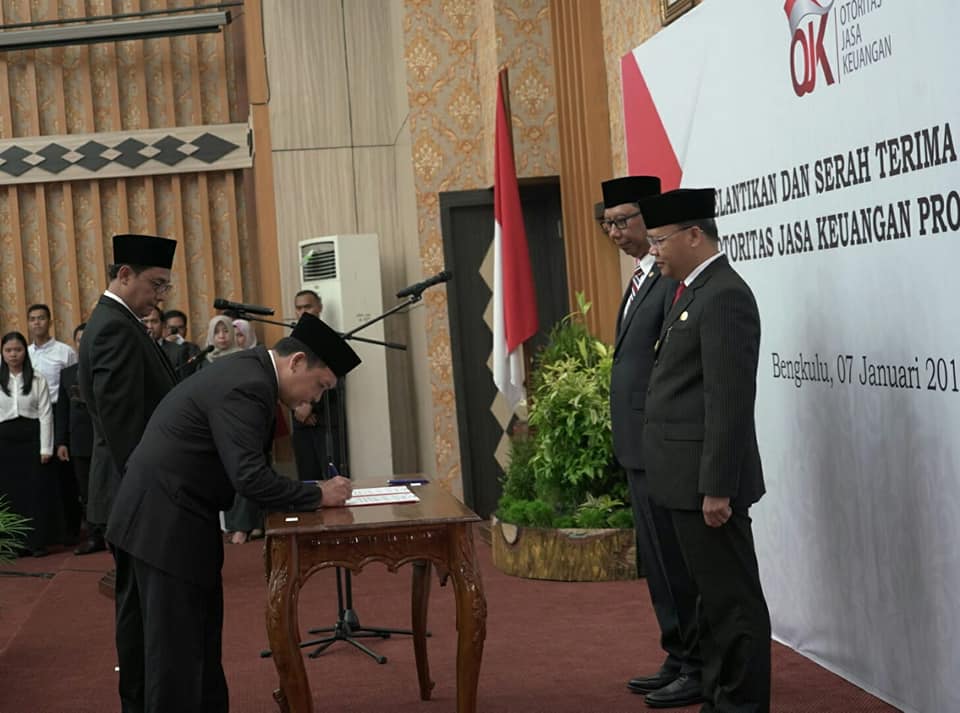 Sertijab OJK Bengkulu, Akselerasi Sistem Keuangan Diharapkan Meningkat