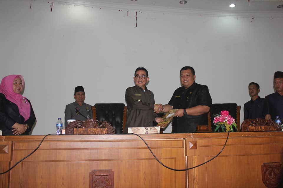 DPRD Kepahiang Gelar Paripurna Penyampaian Nota Pengantar Raperda Eksekutif Tahun 2019