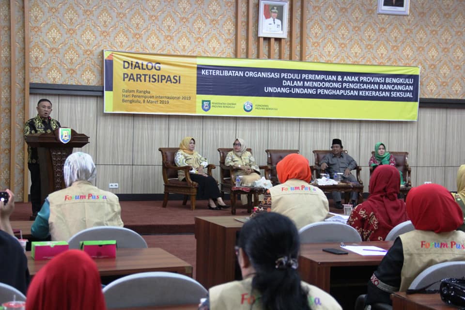 Forkomwil Puspa Bengkulu Dorong Pengesahan RUU Penghapusan Kekerasan Seksual