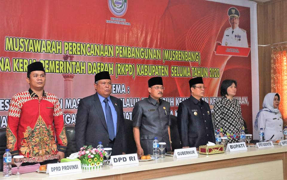 Musrenbang RKPD Seluma 2020, Program Kesejahteraan Masyarakat Jadi Skala Prioritas