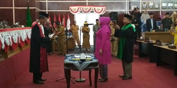 Paripurna Istimewa, Pelantikan Baidari Citra Dewi Sebagai Ketua DPRD Kota Bengkulu