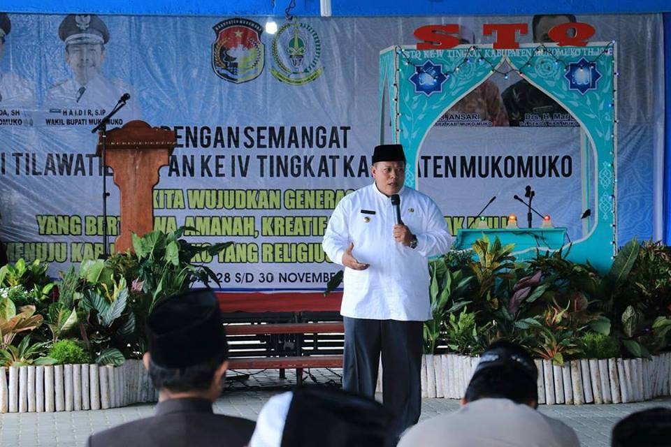 Bupati Mukomuko Buka STQ Ke-15 Tingkat Kabupaten