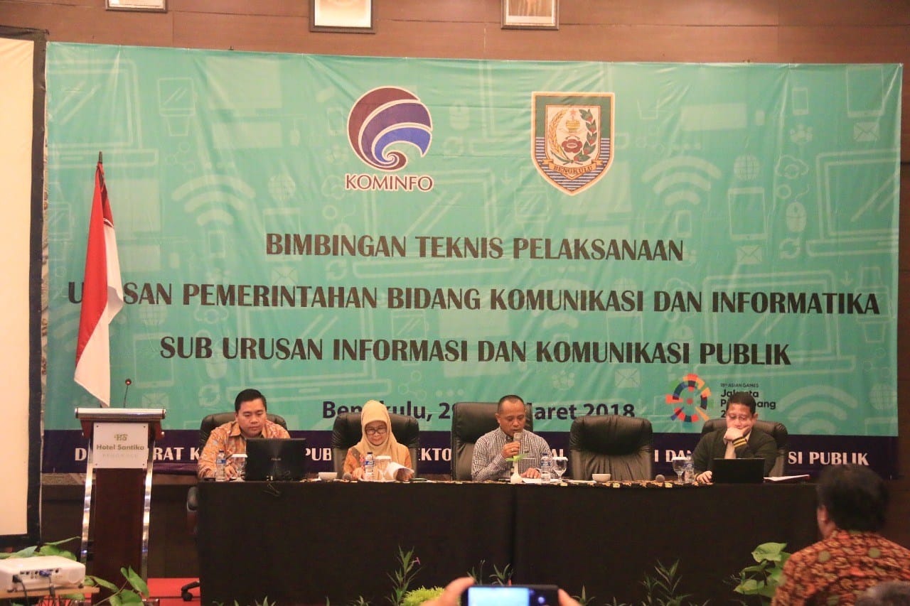 Kemkominfo Gelar Bimtek di Hotel Santika Bengkulu
