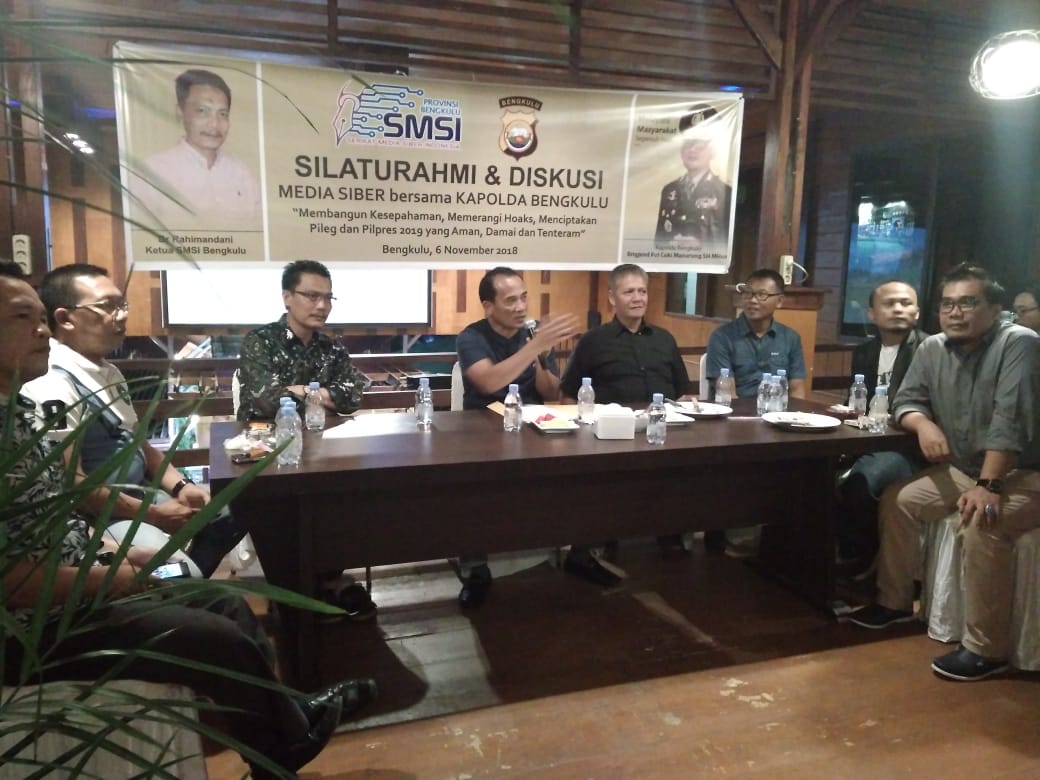 Diskusi Bersama SMSI, Kapolda Imbau Media Bangun Kesejukan