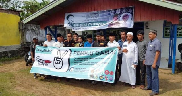 Jaga Stabilitas Politik, Gabungan Ormas Bengkulu Deklarasikan Pemilu Damai 2019