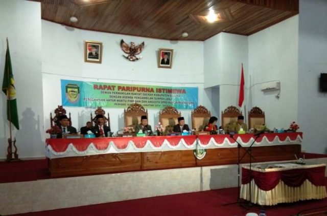 Paripurna Istimewa PAW, Tenno Heika Jabat Ketua DPRD Kabupaten Seluma