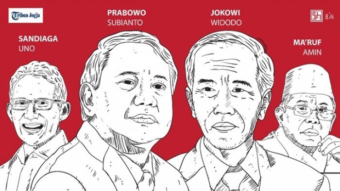 SAH! Pasangan Jokowi-Maruf Amin Nomor Urut 1 dan Pasangan Prabowo-Sandiaga Nomor Urut 2