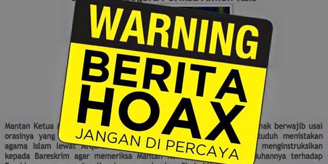 HOAX Mudah Pengaruhi Psikologi Masyarakat