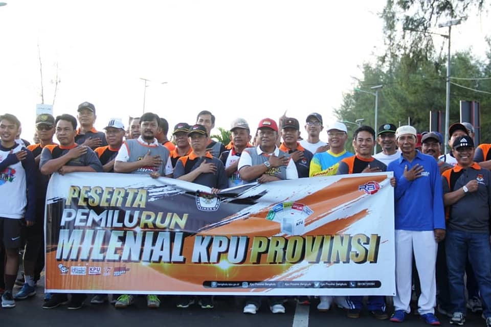 KPU Bengkulu Gelar Pemilu Run Milenial