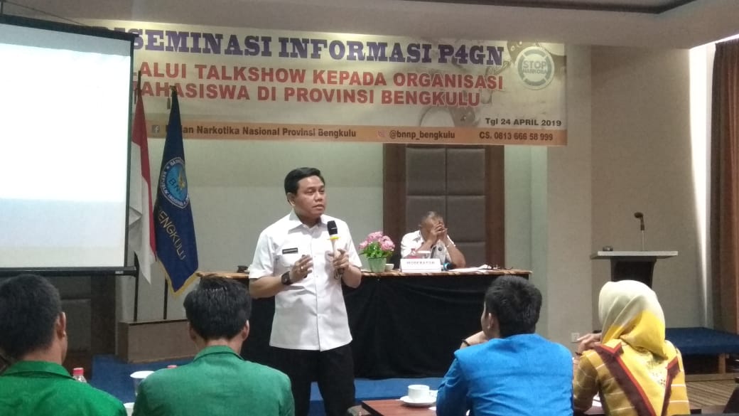 BNNP Bengkulu Gandeng Pemuda dan Mahasiswa Berantas Narkoba