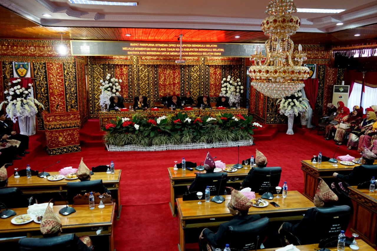 DPRD Bengkulu Selatan Gelar Paripurna Istimewa HUT Bengkulu Selatan Ke 70