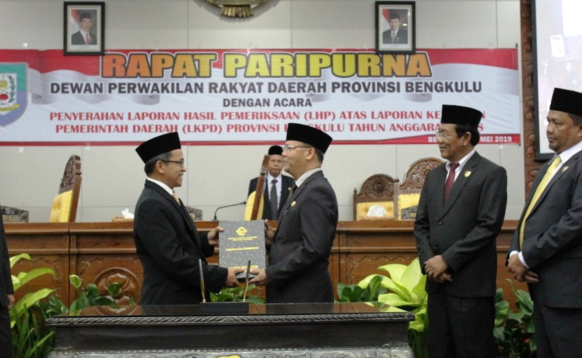 Pemprov Bengkulu Kembali Raih Opini WTP