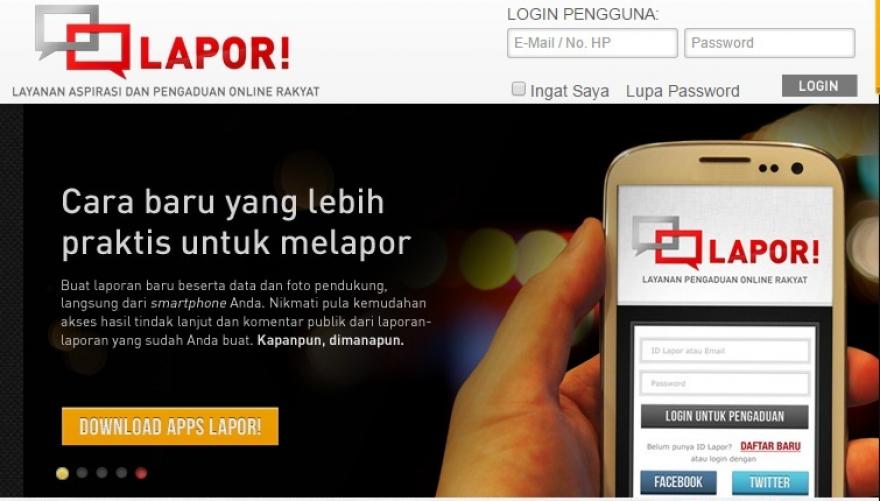 Aplikasi E- LAPOR, Sarana Aspirasi dan Pengaduan Masyarakat