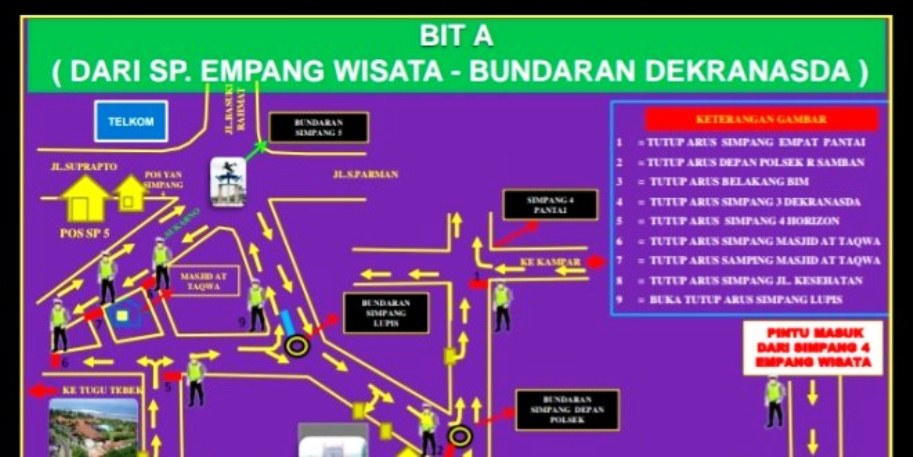 Ini Pengalihan Arus Jalan Objek Wisata di Kota Bengkulu Saat Lebaran
