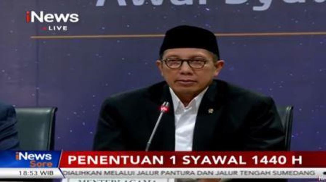 Resmi, Pemerintah Tetapkan Lebaran 5 Juni 2019