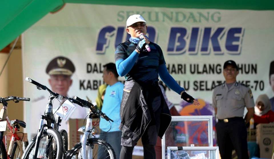 Bupati Gusnan Ajak Masyarakat Ramaikan Gowes Nusantara
