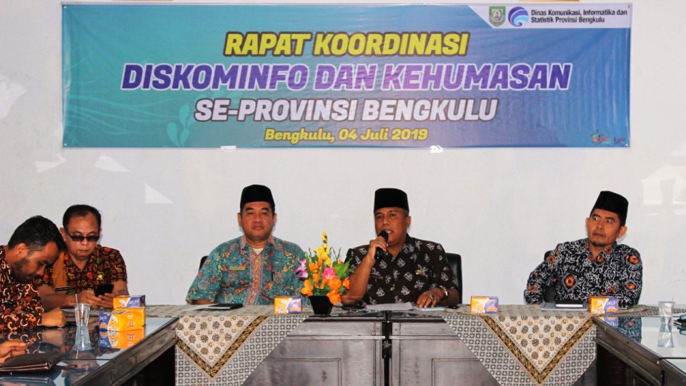 Tingkatkan Kenerja, Rakor Diskominfo dan Kehumasan Se-Provinsi Bengkulu Digelar
