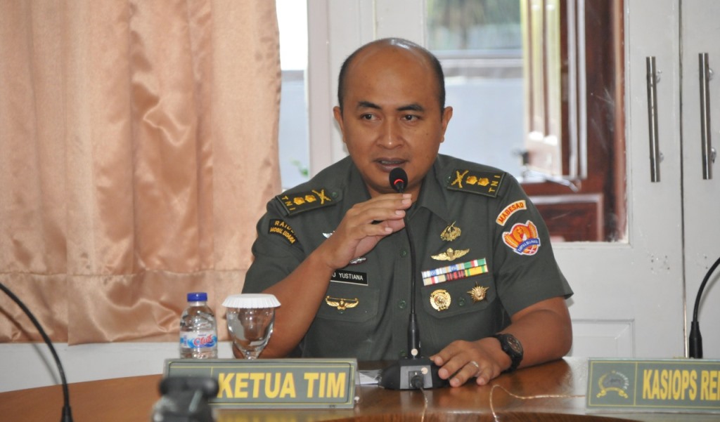 Kunjungi Korem 083/Baladhika Jaya, Mabesad Awasi Fungsi Bidang Operasi