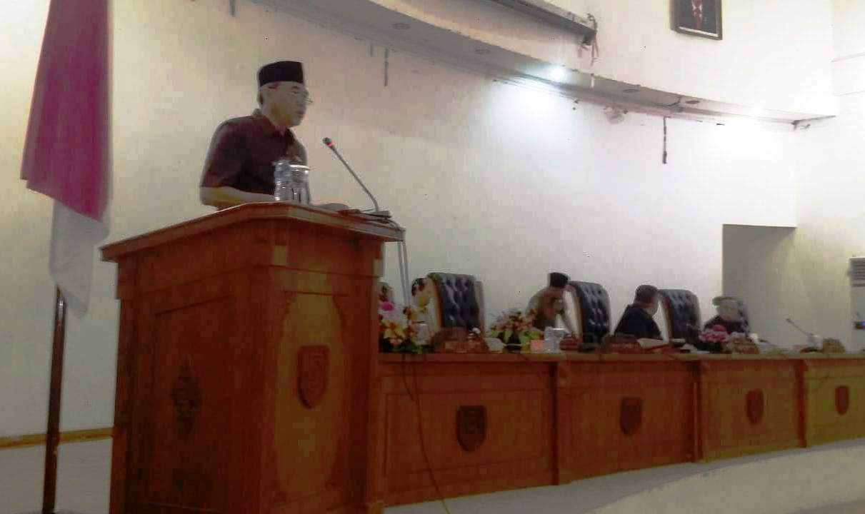 Paripurna DPRD Kepahiang, Sekda Sampaikan Nota KUA PPAS T.A 2020