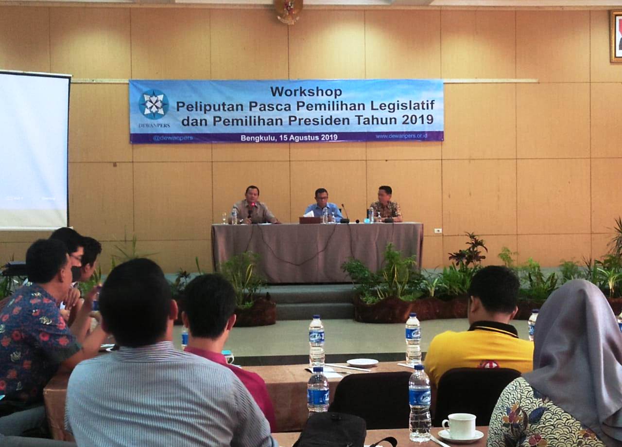 Pasca Pileg dan Pilpres, Dewan Pers Gelar Workshop di Bengkulu