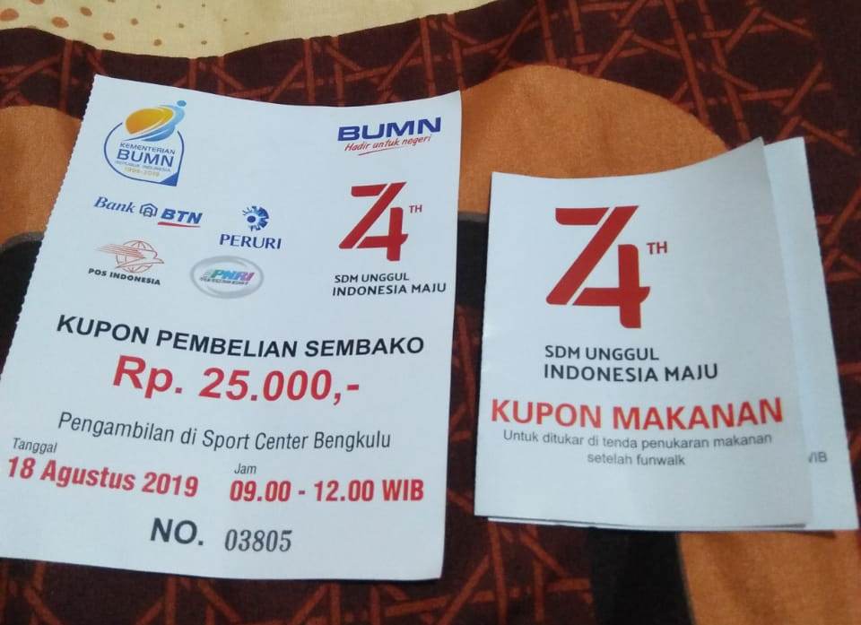 BUMN Bagi Kupon Pembelian Sembako