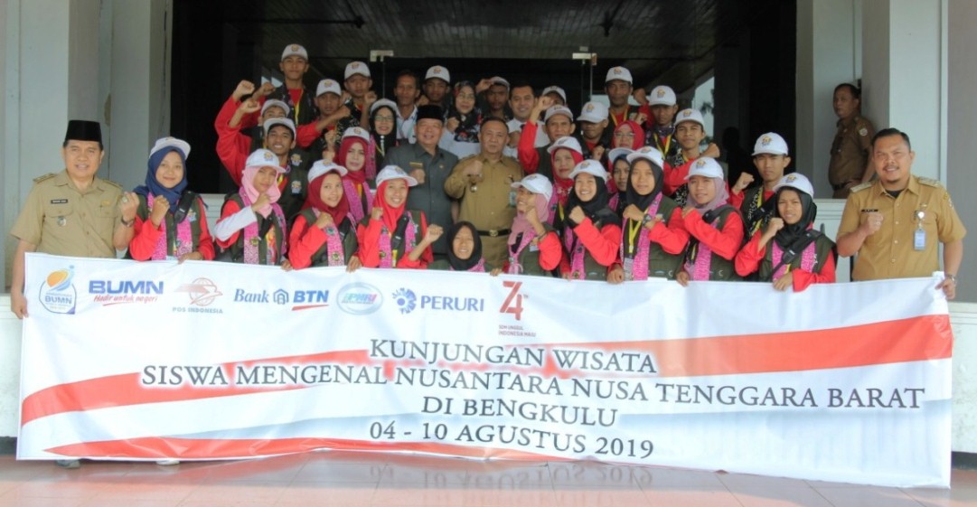 Siswa Mengenal Nusantara 2019 NTB Kunjungi Bengkulu