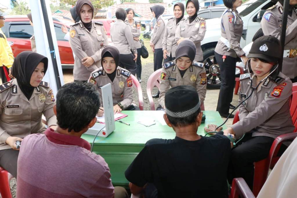 Srikandi Polda Bengkulu Peduli Kesehatan Masyarakat