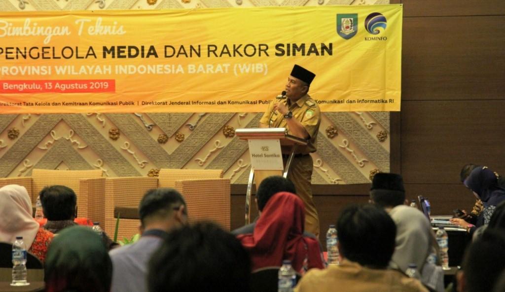 Tangkal Hoax, Kominfotik Provinsi Bengkulu Gandeng Kementerian Kominfo RI