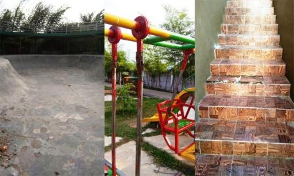 Baru Diresmikan, Taman Pusat Budaya Kota Bengkulu Mulai Rusak