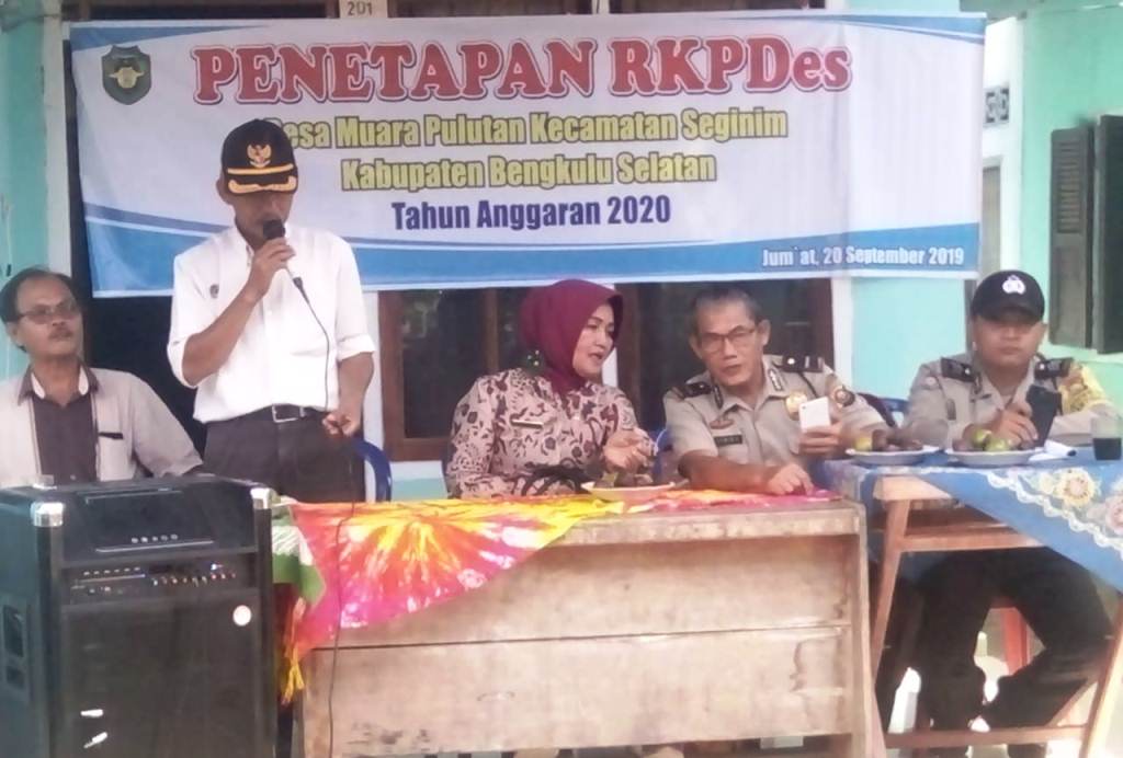 Desa Muara Pulutan Sahkan RKPDes 2020