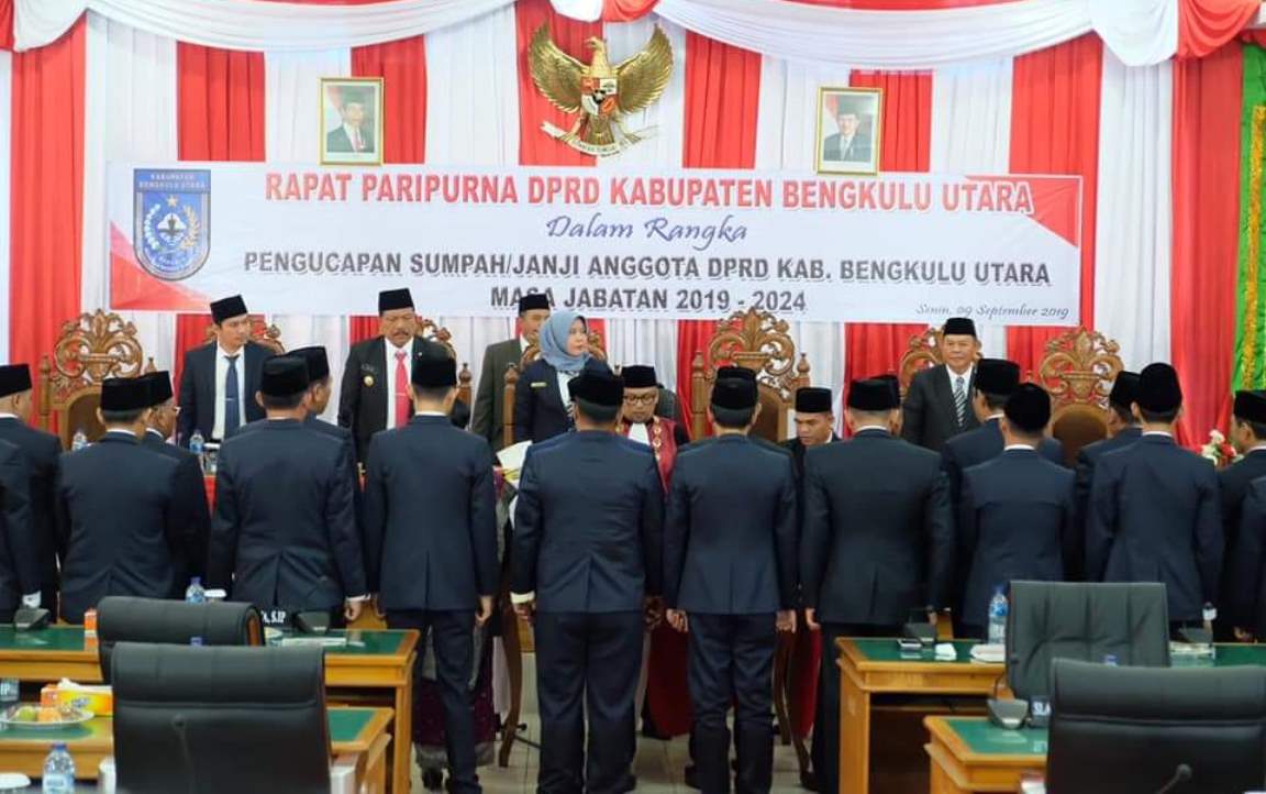 Gaji Perdana Anggota DPRD Bengkulu Utara Rp 27 Juta Per Orang