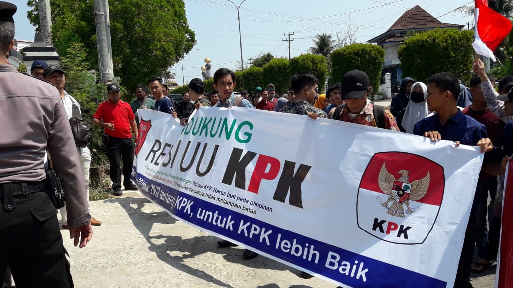Dukung Revisi UU KPK, GEMA Gelar Aksi di Bengkulu