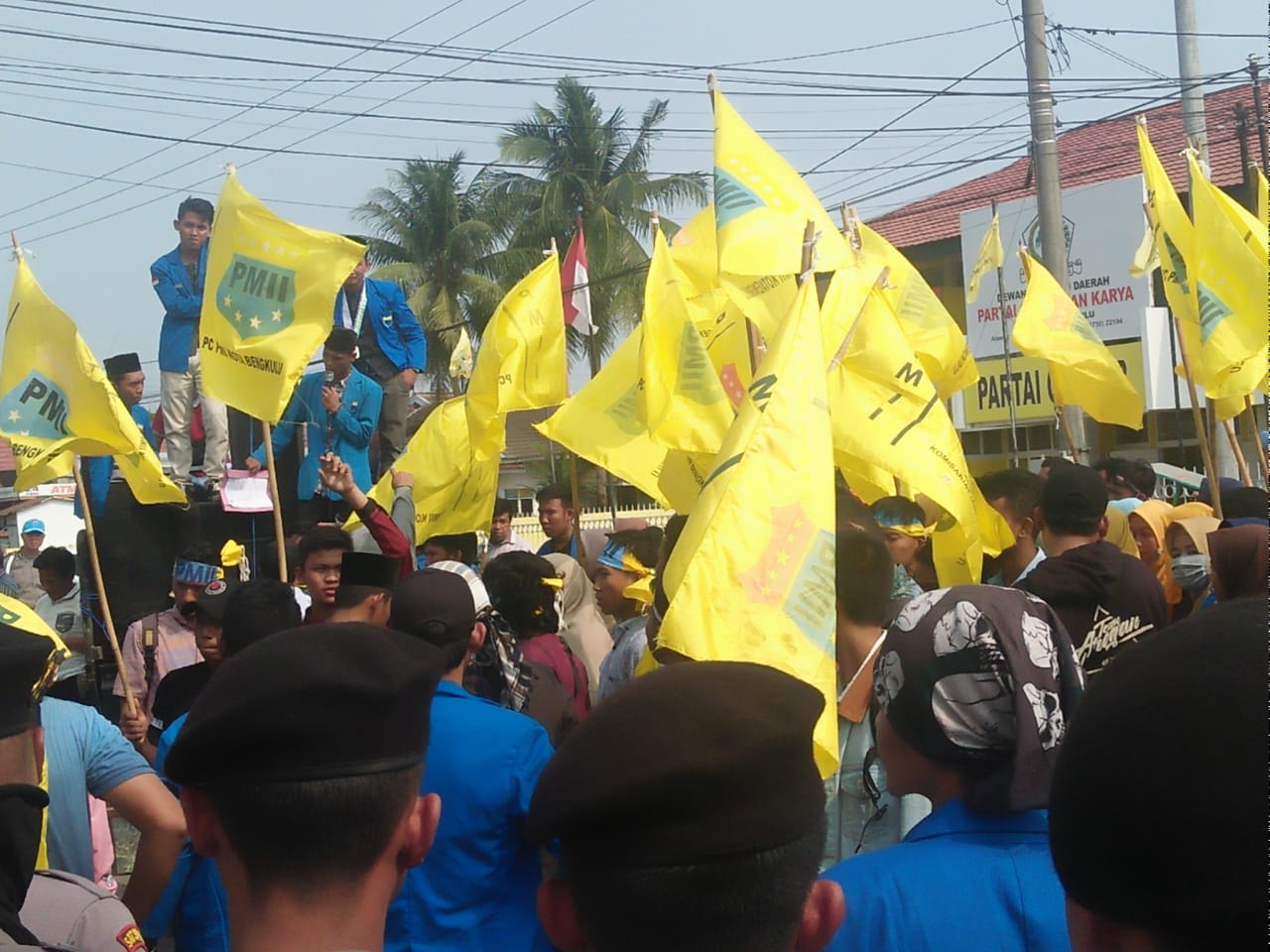 Tuntut KPK Mundur, PMII Cabang Bengkulu Gelar Aksi