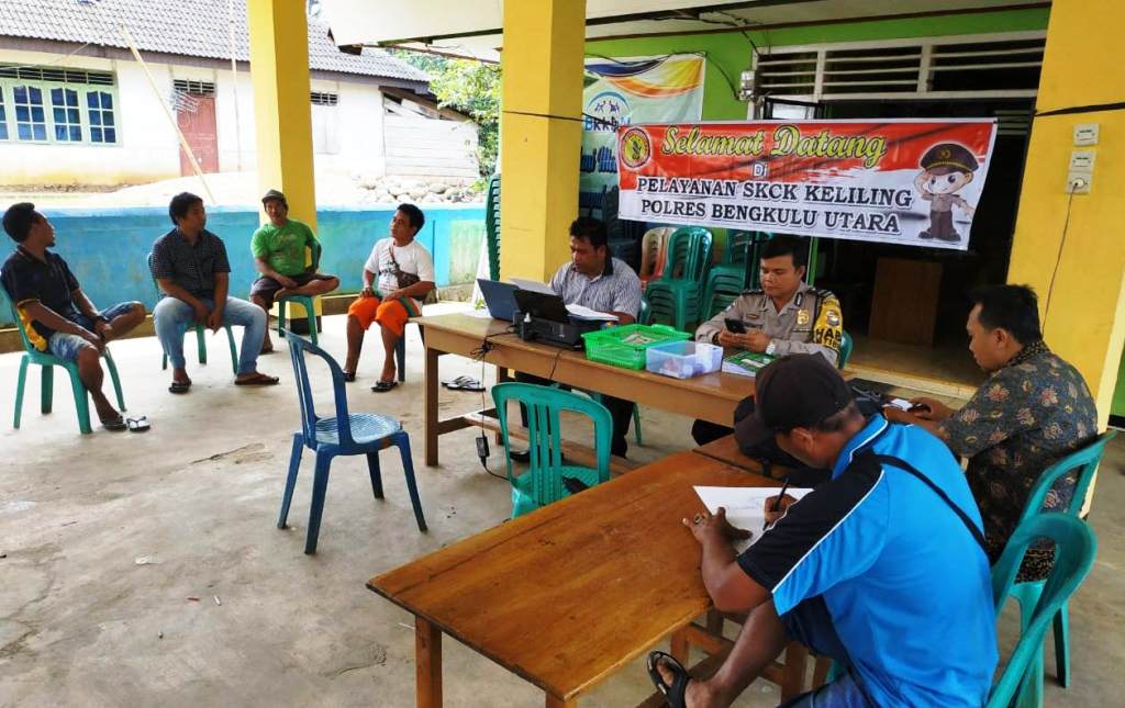 Polres Bengkulu Utara Gelar Pelayanan SKCK Keliling