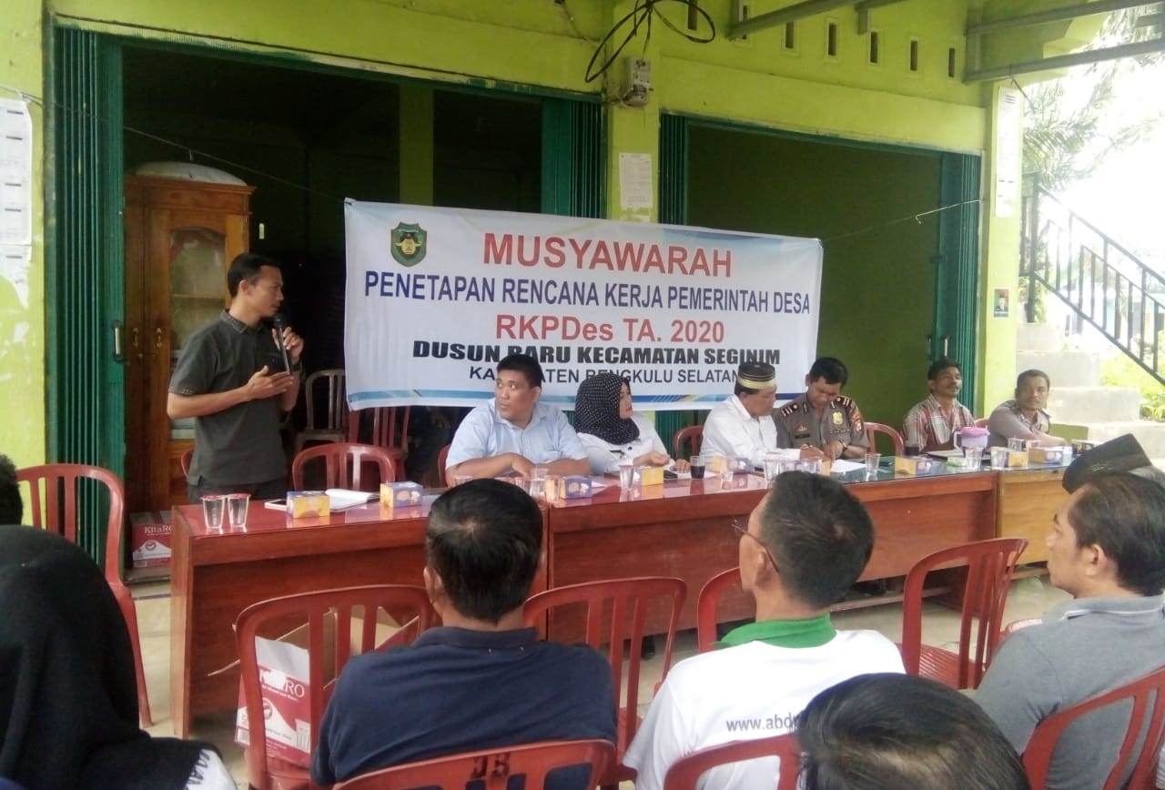 RKPDes 2020, Pemdes Dusun Baru Tetapkan 19 Program