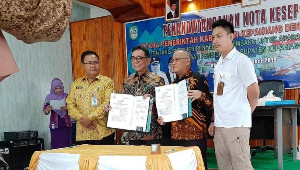Pemkab Kepahiang dan Bulog MoU Penyediaan Sembako Bagi ASN