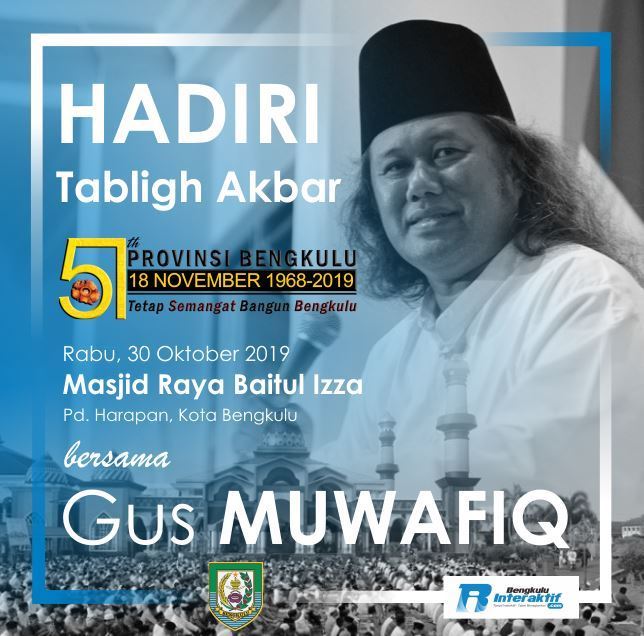 Gubernur Bengkulu Ajak Warga Hadiri Tabligh Akbar