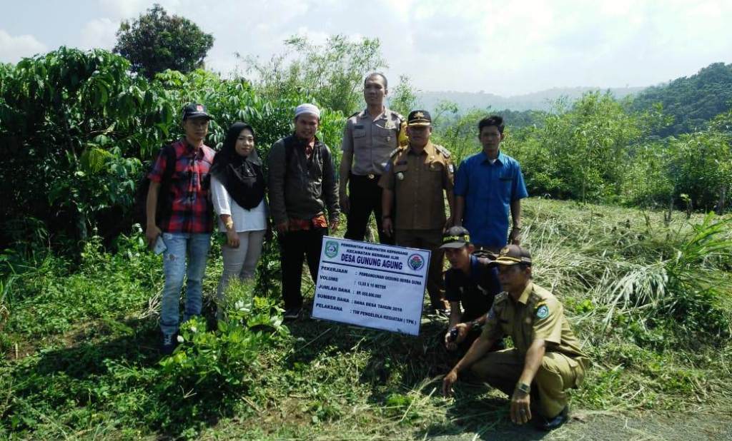 Melalui DD, Pemdes Gunung Agung Genjot Infrastruktur