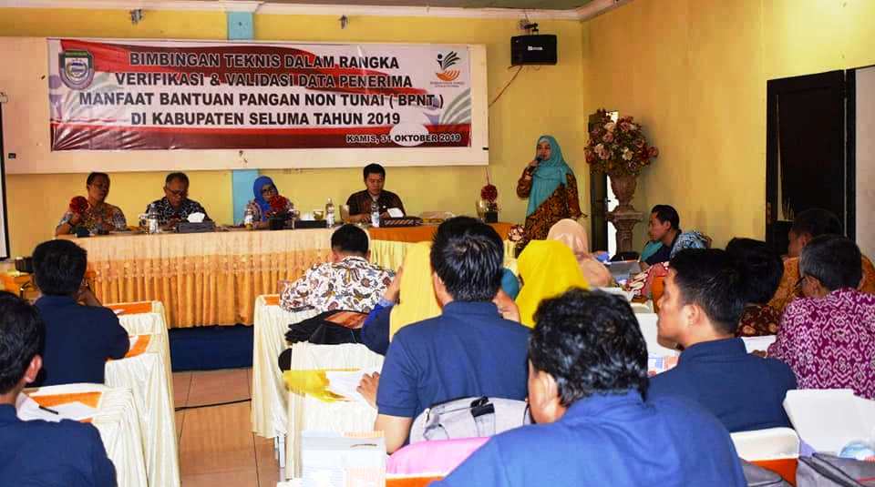 Dinsos Seluma Adakan Bimtek Verifikasi BPNT 2019