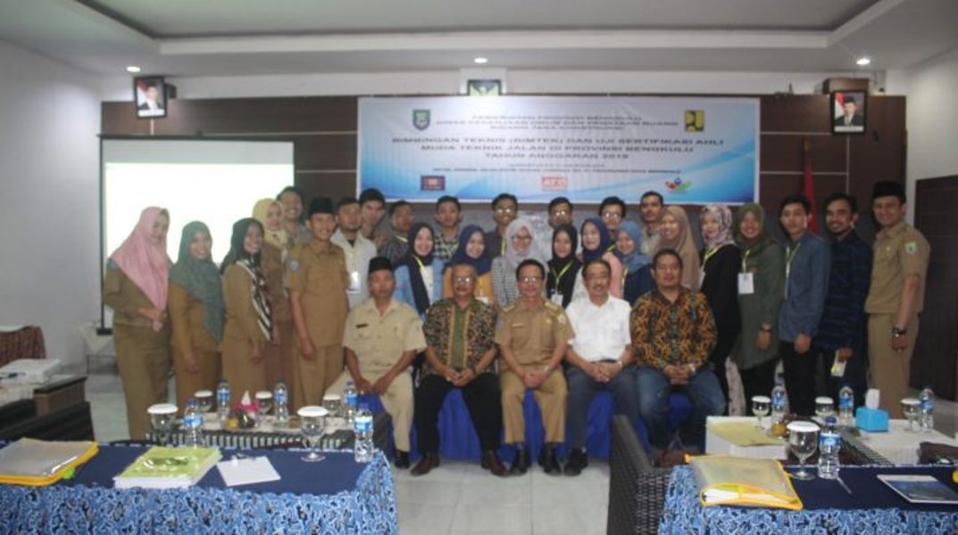 Tingkatkan Kompetensi, Dinas PUPR Provinsi Bengkulu Gelar Bimtek dan Uji Sertifikasi Ahli Muda Teknik