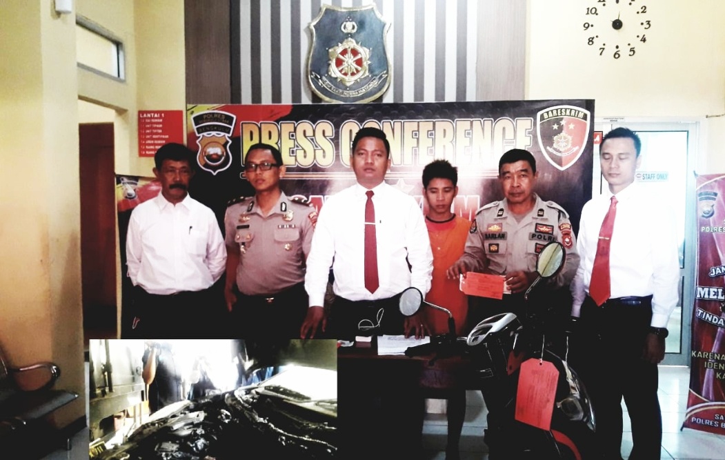 Polisi Bekuk Pelaku Pembakaran Mobil