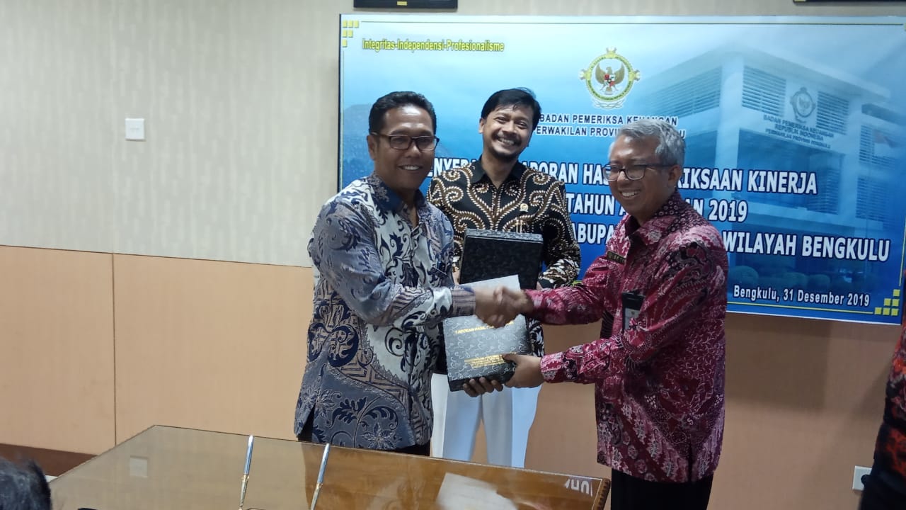 Pemprov Bengkulu Terima LHP Kinerja dari BPK RI
