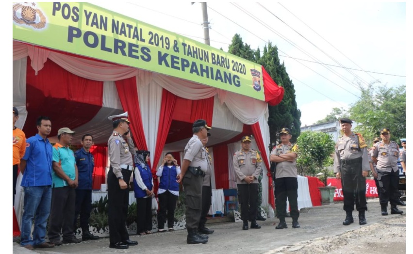 Jelang Natal, Kapolda Bengkulu cek Pospam Hingga Perbatasan Curup-Lubuk Linggau