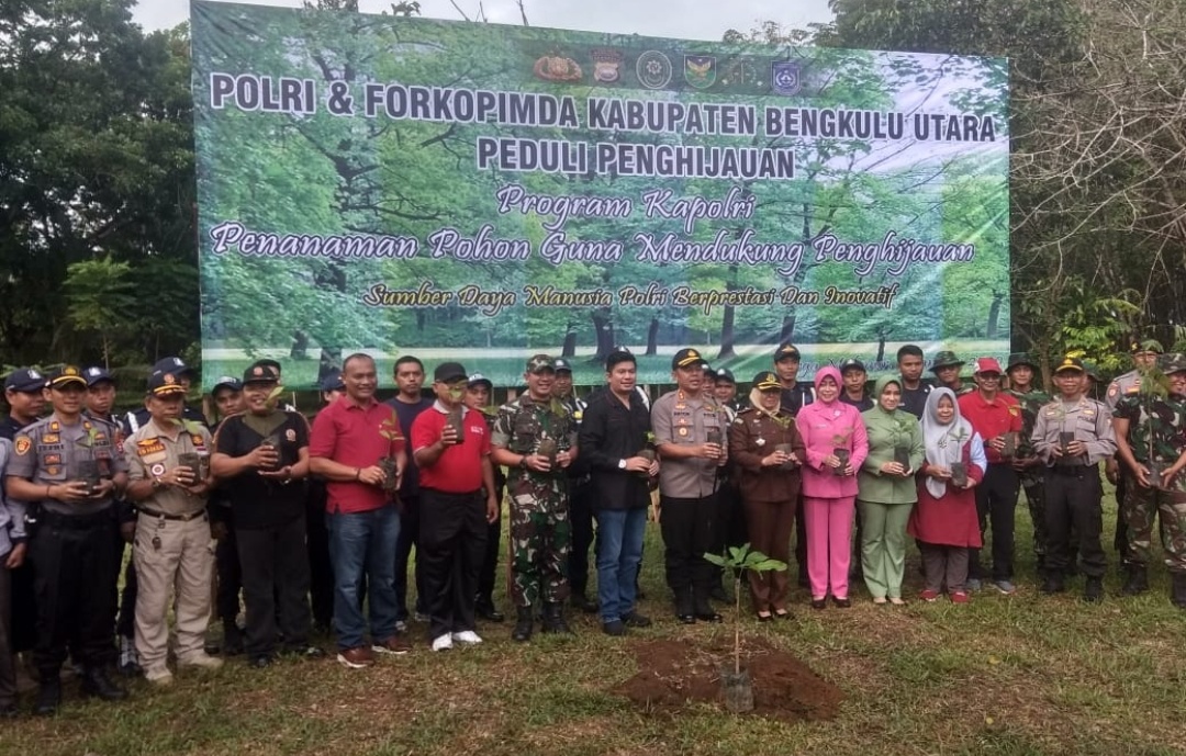 Polri dan Forkompinda Peduli Penghijauan
