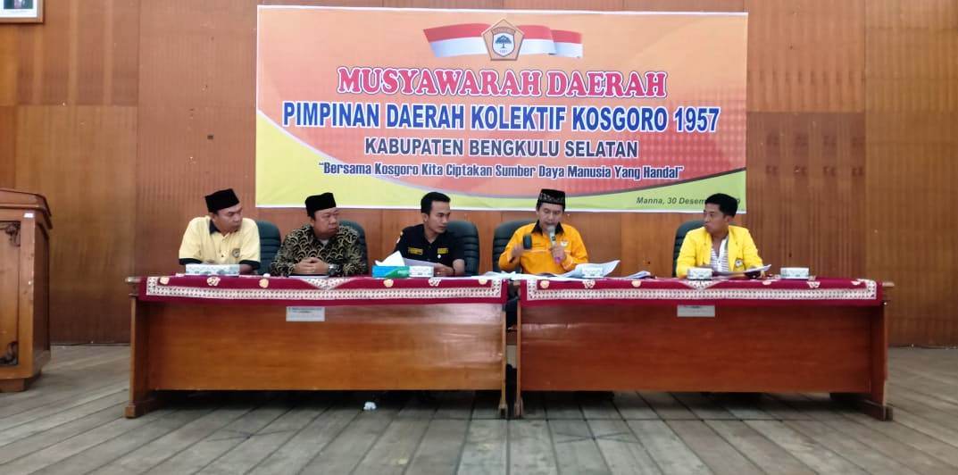 Ahmad Soepriadi Pimpin Kosgoro 1957 Bengkulu Selatan